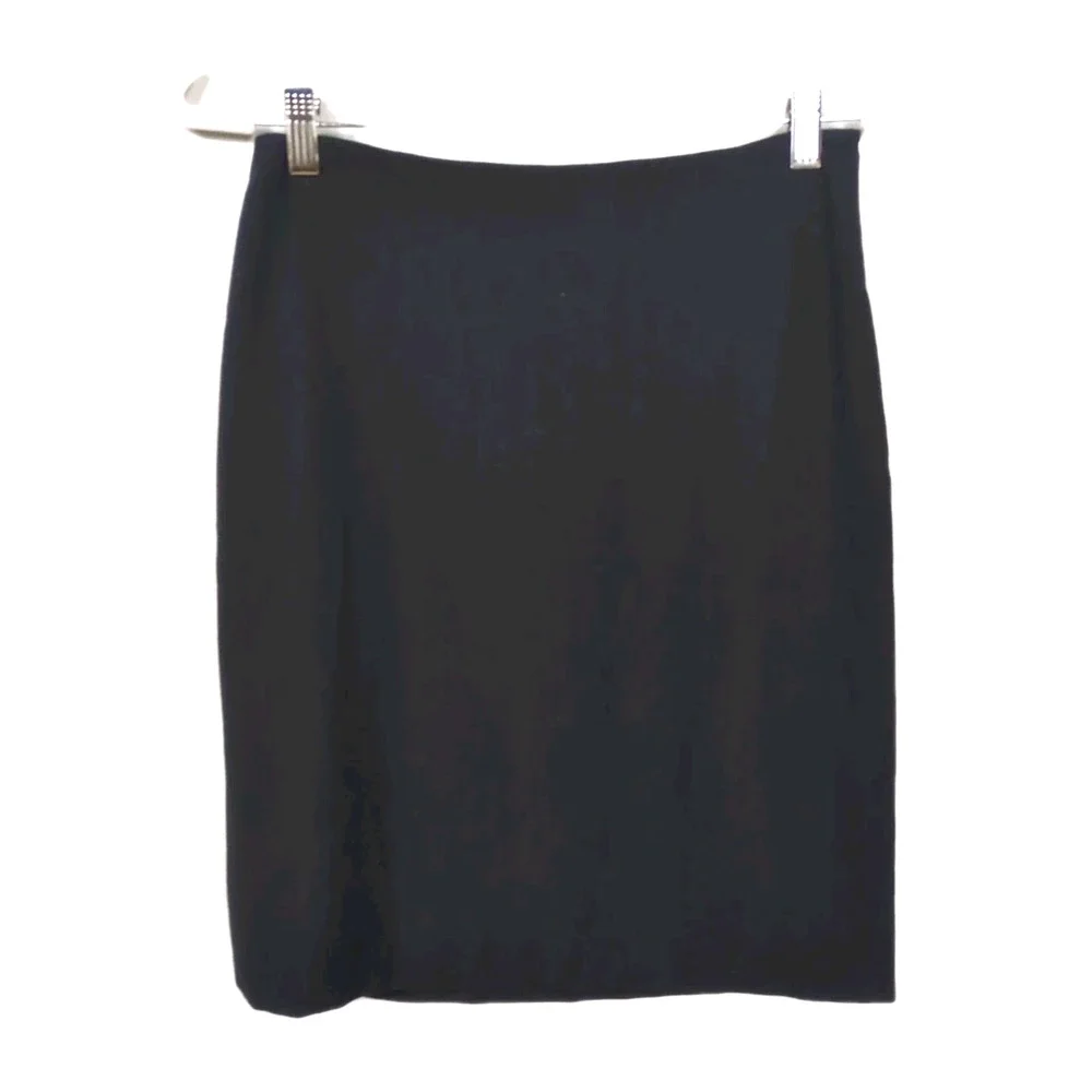 MOSCHINO Cheap and Chic Black Wool Blend Pencil Skirt Lined Women's US 6